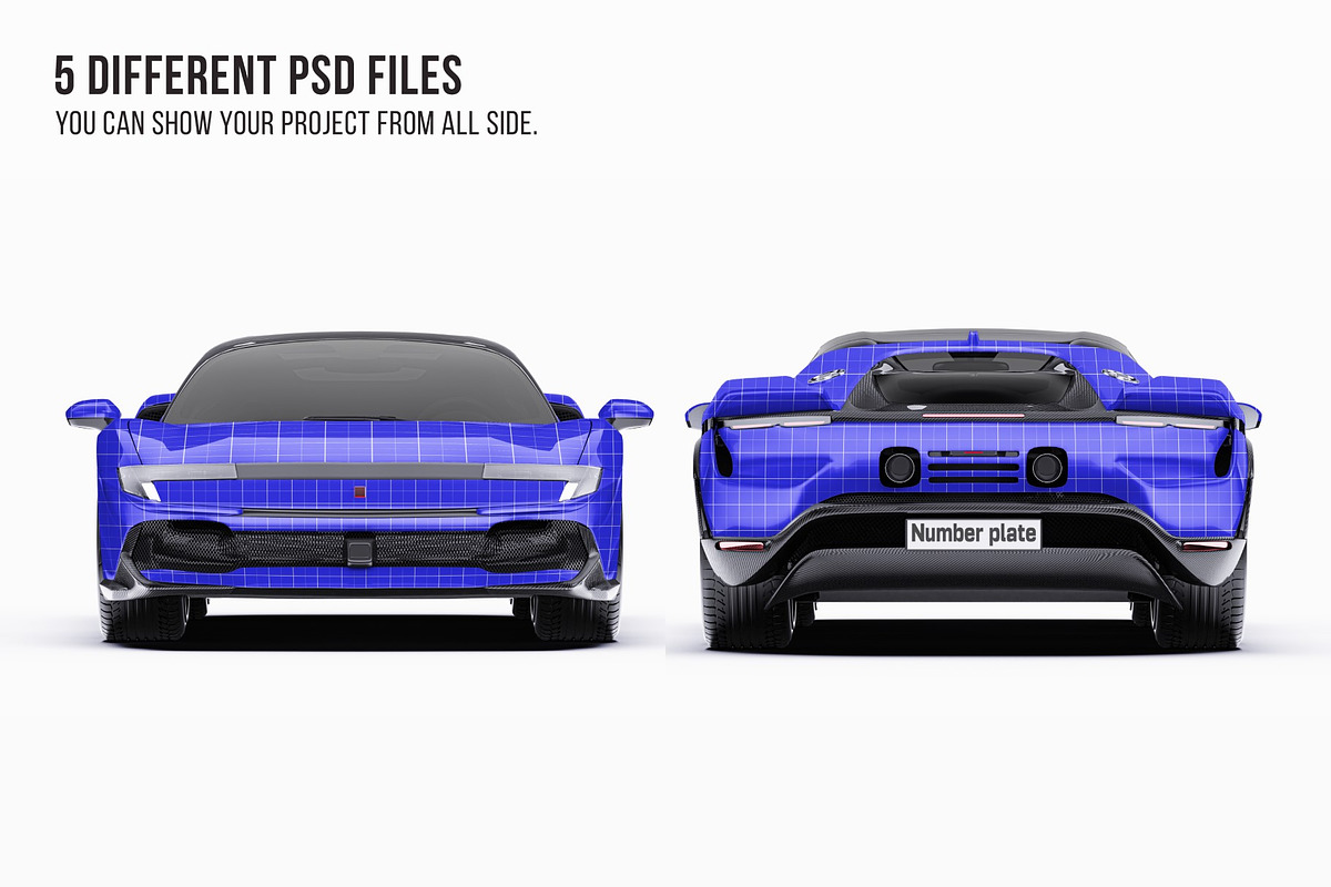 2026 Supercar Sport Convertible, an Advertising Mockup by Halal Graphic Studio (Photo 8 of 12)