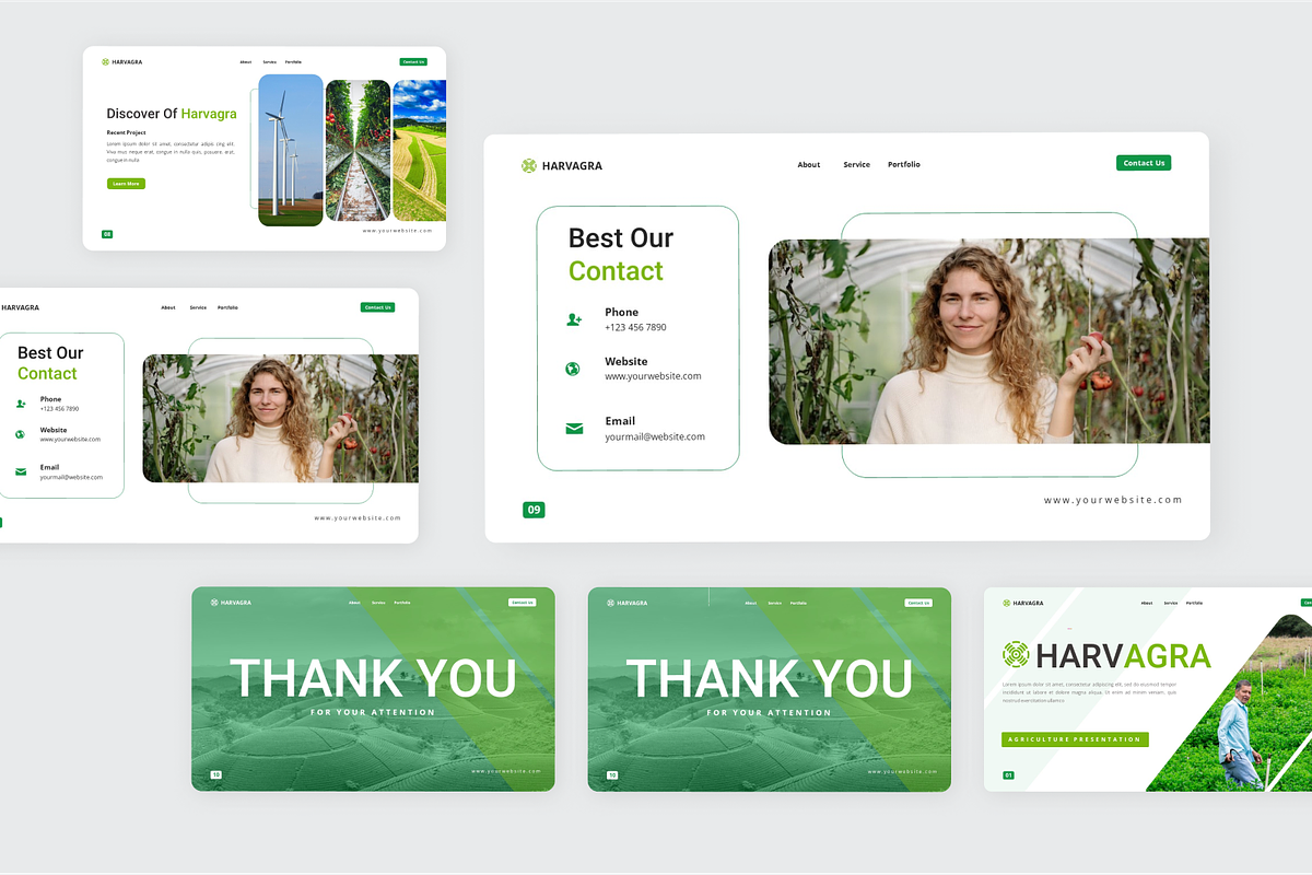 Agriculture Presentation PowerPoint, a Presentation Template by SquidPixey (Photo 5 of 6)