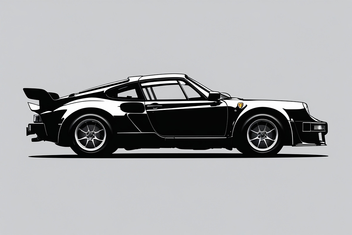 Sports Car Silhouette, an Illustration by balal (Photo 5 of 9)