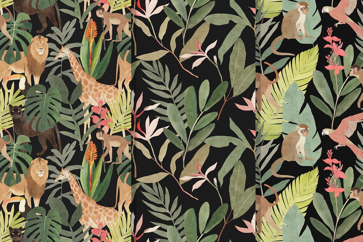 Jungle Bundle, an Animal Illustration by TheCuteShop (Photo 11 of 16)