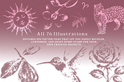 Vintage Rubber Stamps Clip Art Set, an Object Graphic by Paper Flowers Studio (Thumbnail 4 of 7)