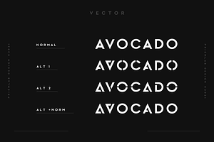 Vector A Logo Sans Typeface