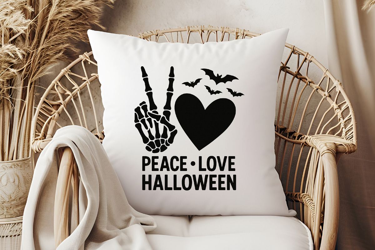 Peace Love Halloween, Skeleton Hand, an Illustration by Libby Wishes (Photo 4 of 10)