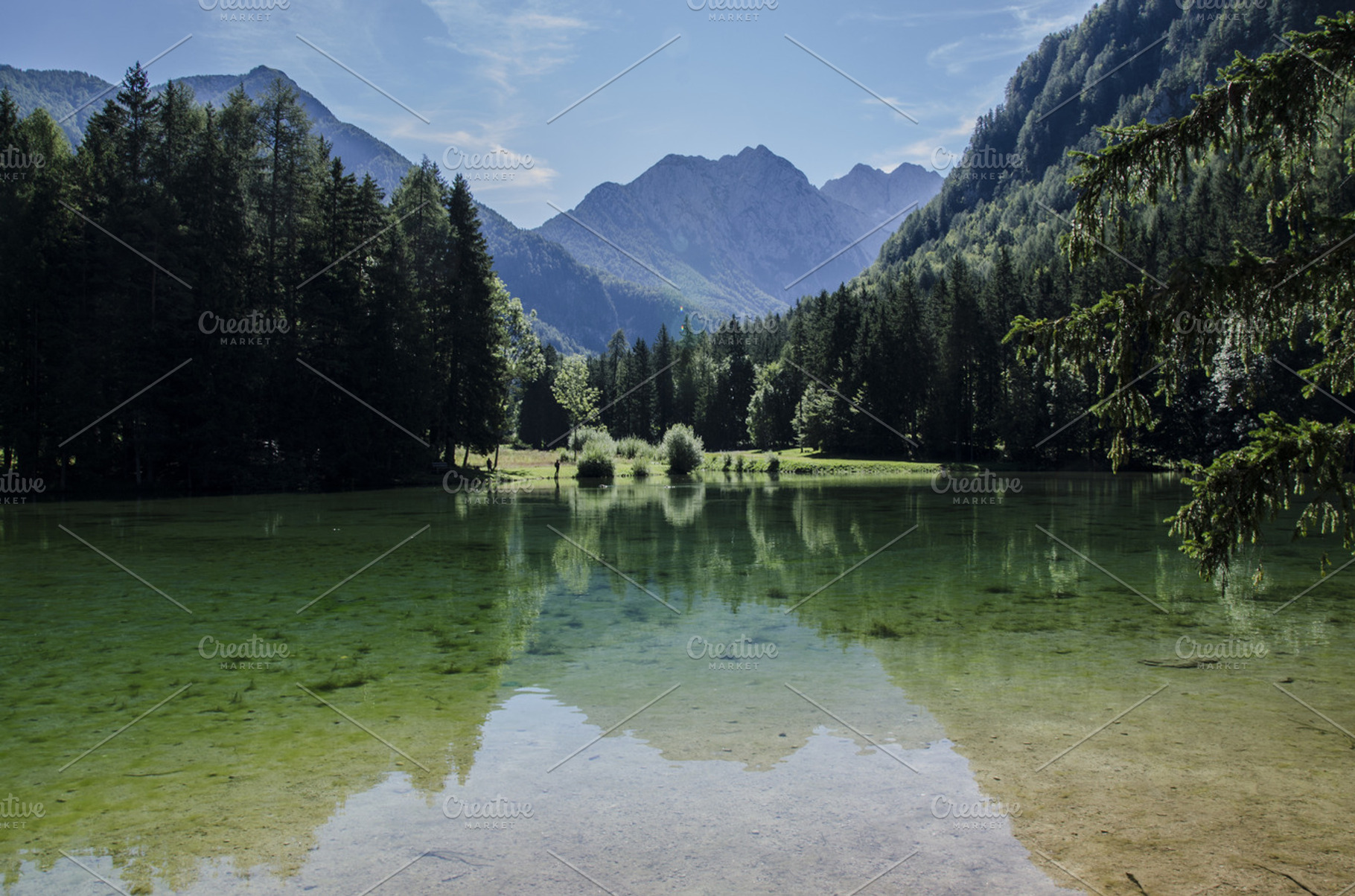 Mountains Reflection In Lake