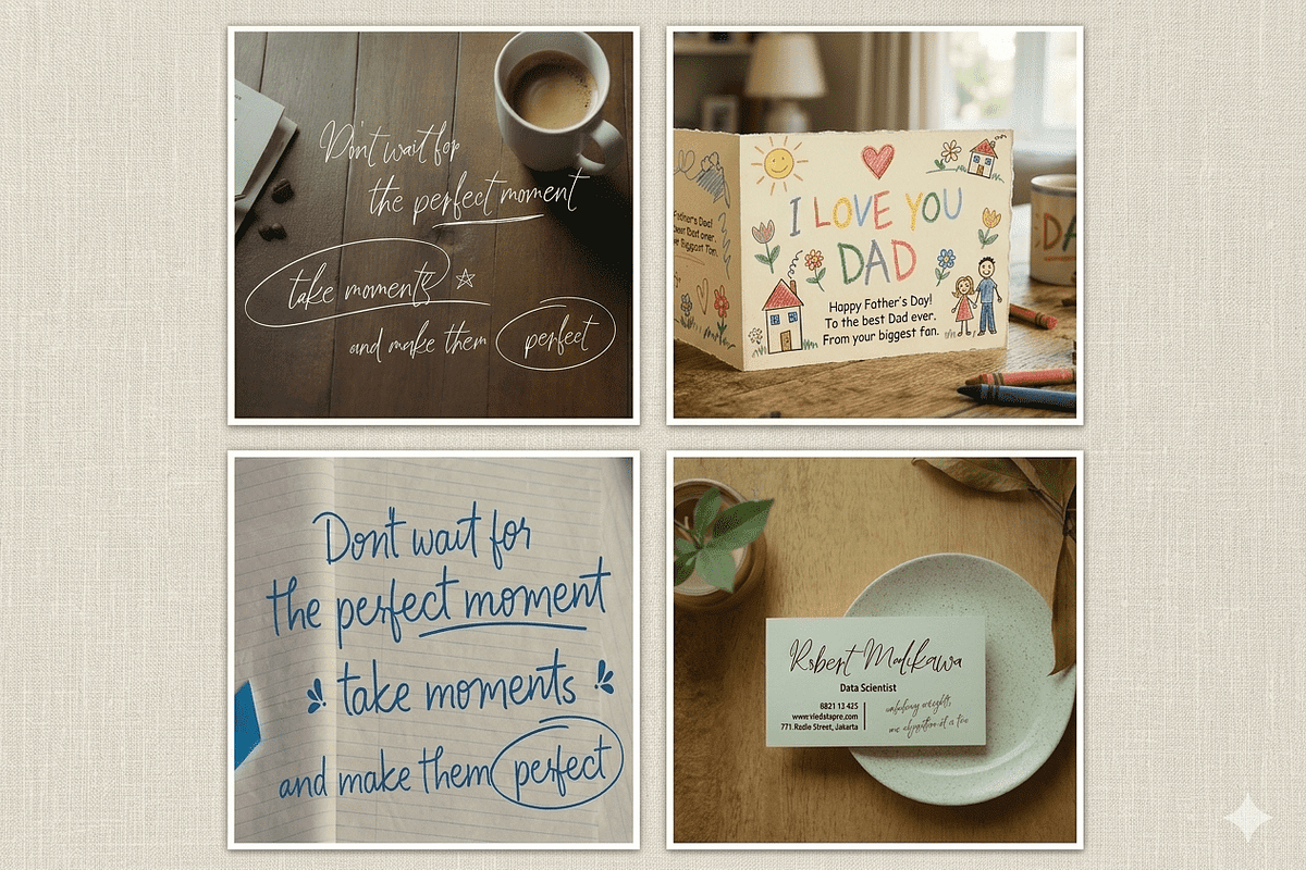 Handwritten Font Bundle - 12 Fonts, a Handwritten Font by Letterhanna Studio (Photo 6 of 6)