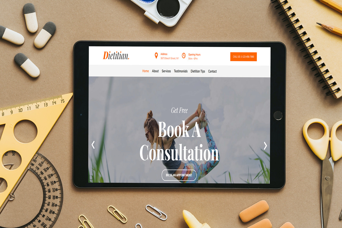 Diet & Nutrition WordPress Theme - Dietitian Pro preview 3