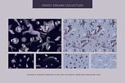 Sweet Dreams Clipart & Patterns, a Decorative Illustration by StudioLapis (Thumbnail 3 of 6)