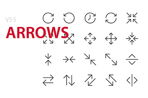 100 Arrows UI Icons