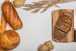 Bread header background containing baked, bread, and calorie