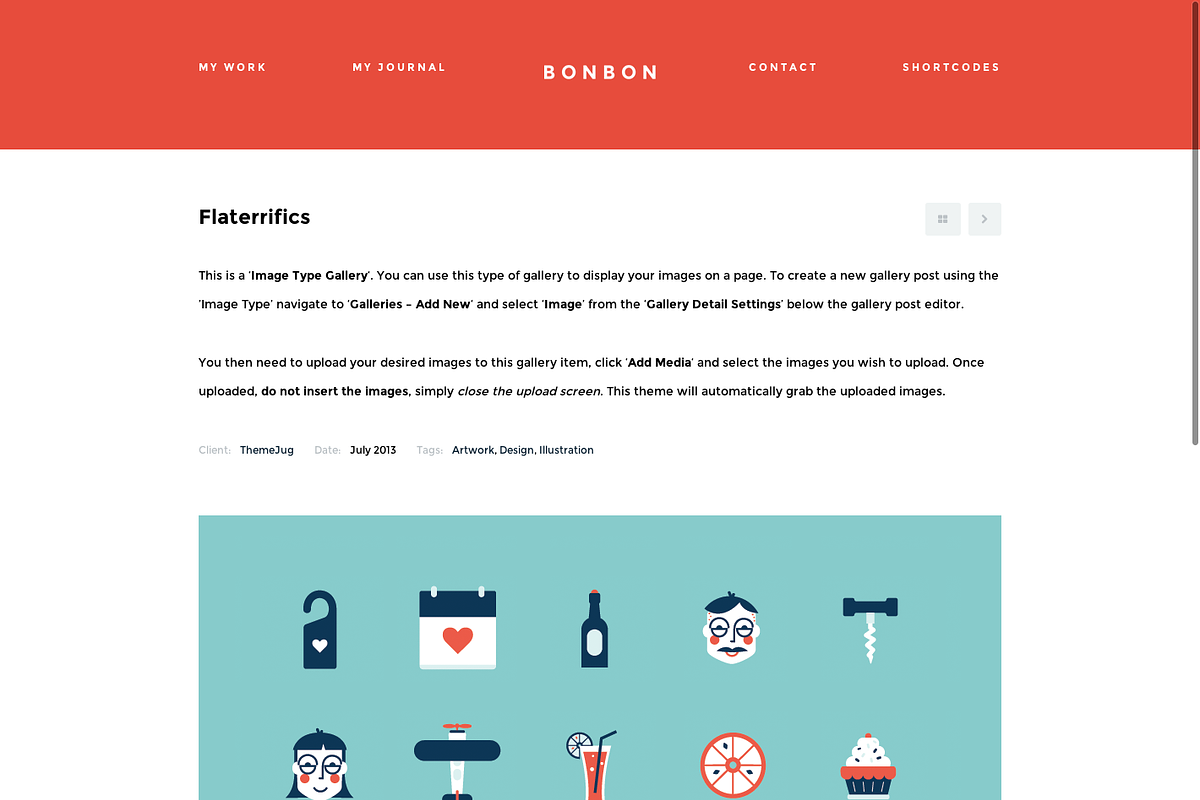 Bonbon WordPress Theme, a WordPress Template by ThemeJug (Photo 3 of 3)