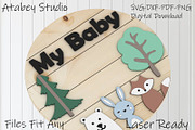 Nursery Door Hanger SVG 329, a Graphic by AtacanDigital (Thumbnail 6 of 6)