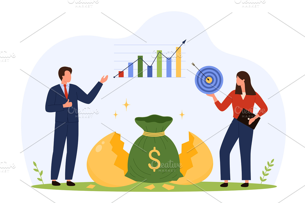 Business Earning Money & Rewards, a Finance Illustration by Flashvector