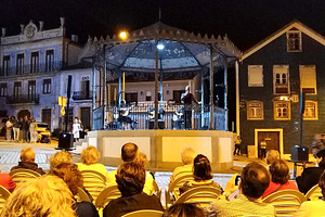 Crowd gathers at historic of peso da regua, portugal, to experie, an Architecture Photo by DanFLCreativo