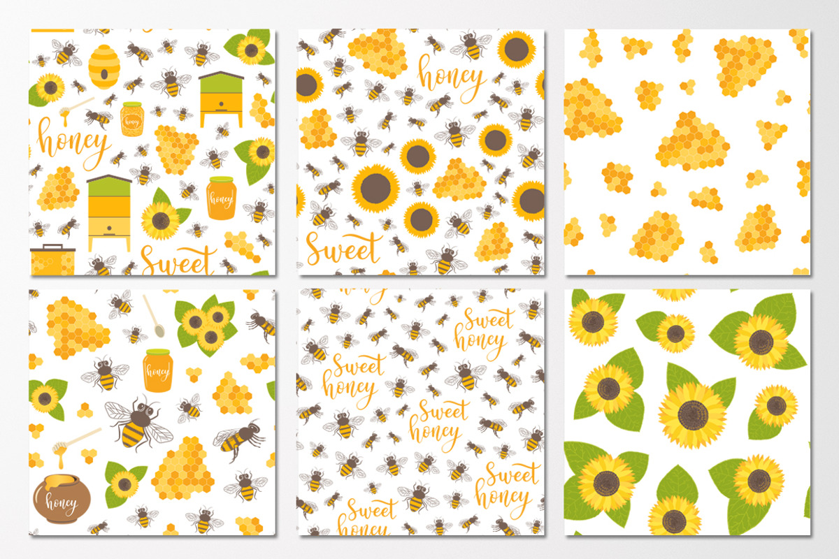 11 Honey patterns + Bonus, a Pattern Graphic by Midstream (Photo 2 of 8)