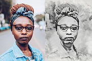 Realistic Pencil Sketch Effect, a Layer Style Add-On by liptouse (Thumbnail 4 of 10)
