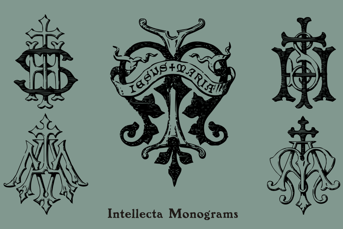 Intellecta Monograms Collection, a Font by Intellecta Design (Photo 2 of 5)