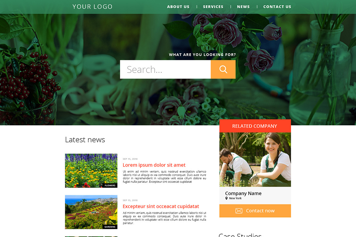 Modern Website Template Design, a Websites & App Template by Malst (Photo 1 of 4)