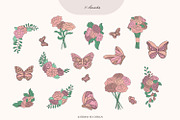 Line art floral woman & elements, a Person Illustration by Katerina.Sea.Design (Thumbnail 8 of 10)