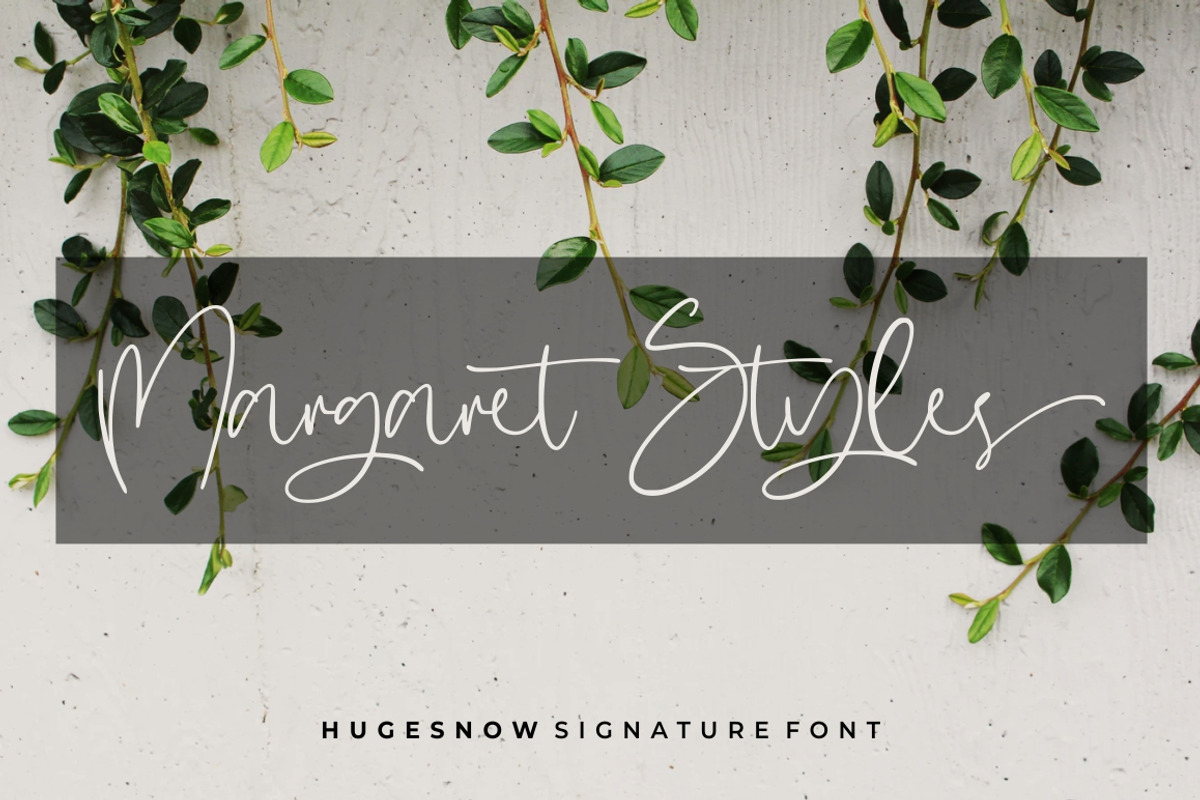Hugesnow - Signature Font preview 5