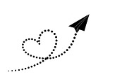 Paper Airplane Heart SVG Bundle, an Illustration by jahid234 (Thumbnail 14 of 31)