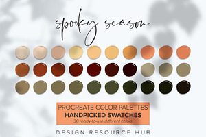 Procreate Color Palette SpookySeason