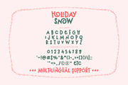Holiday Snow - Cute Display Font, a Sans Serif Font by Airotype (Thumbnail 9 of 12)