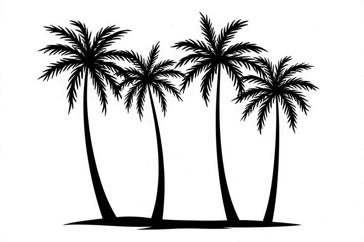 Tropical Palm Tree Bundle, an Illustration by Designs_River (Photo 6 of 9)