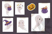 Little Ghost Clipart. Halloween, an Illustration by LukaJreym (Thumbnail 3 of 5)