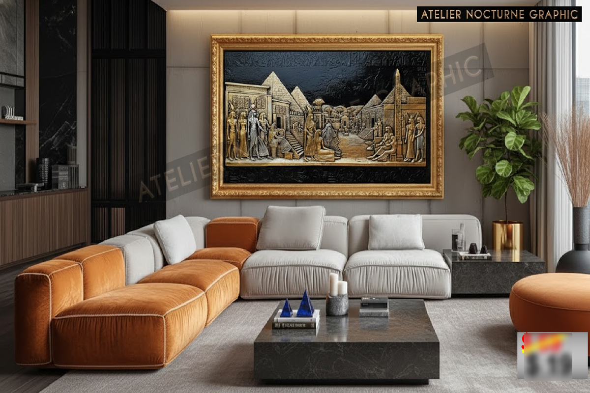 12K Egyptian Gold Relief - Ultra HD, a Texture Graphic by Atelier Nocturne Graphic (Photo 3 of 4)