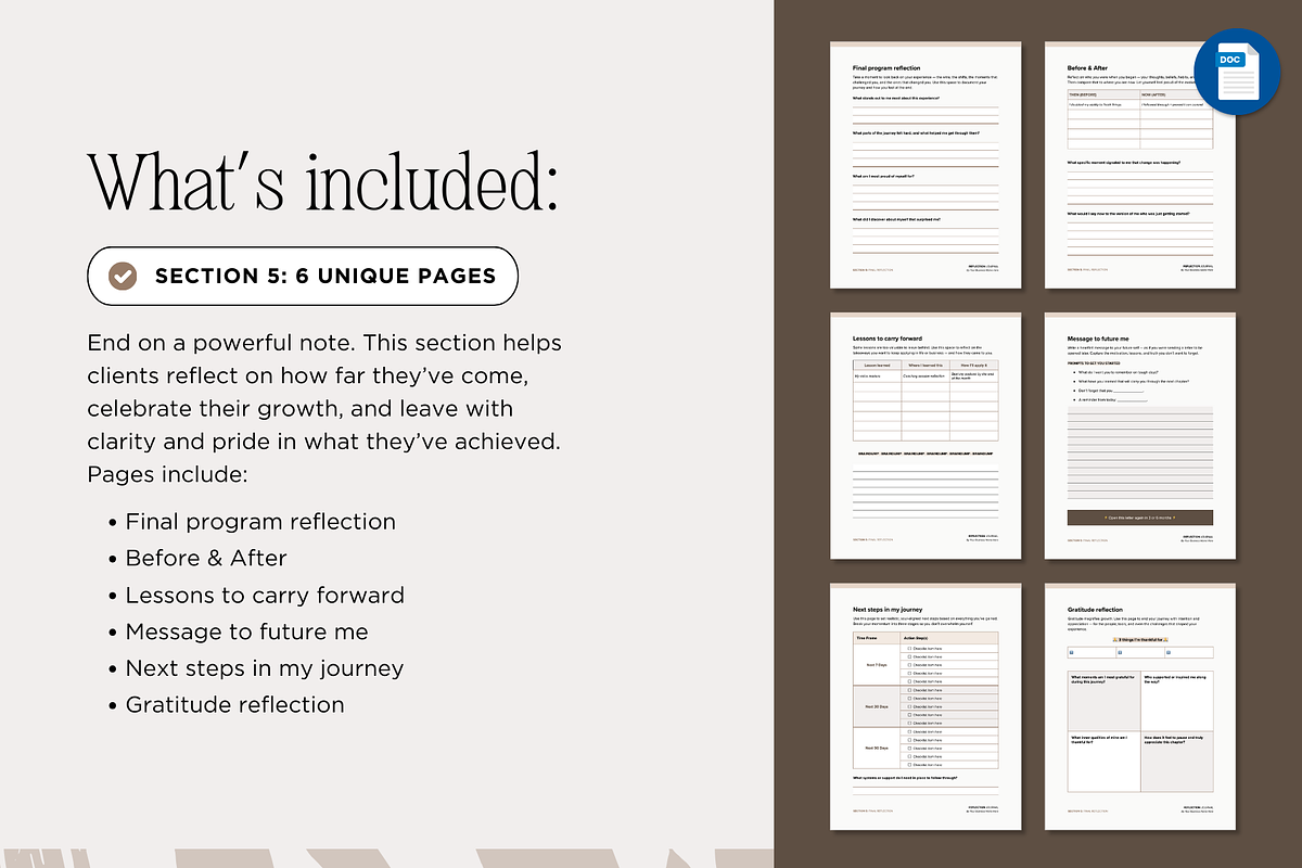Fillable Reflection Journal Workbook, a Presentation Template by Our Polished Pages (Photo 18 of 20)