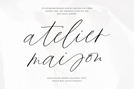 Atelier Maison | Handwritten Script