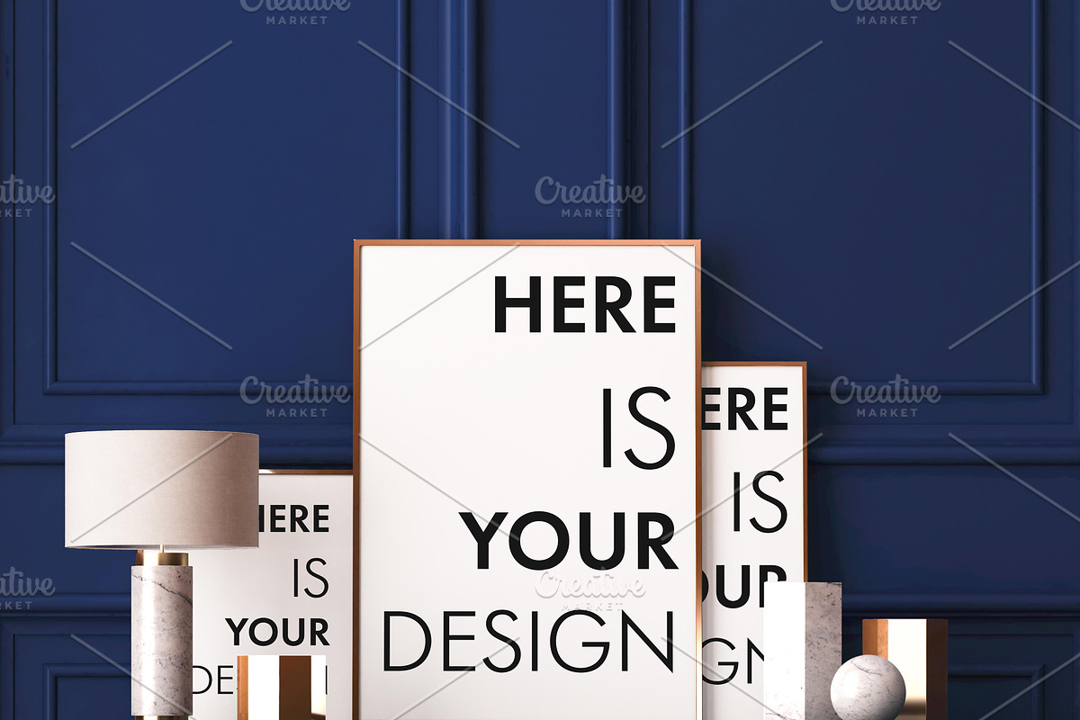 15 mockup of posters in the interior, a Print Template by FilL239 (Photo 7 of 16)