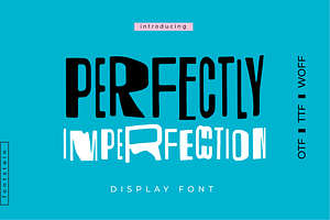 PERFECTLY IMPERFECTION Font