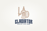 gladiator symbol shield icon logo, a Branding & Logo Template by Blazybone (Thumbnail 1 of 2)