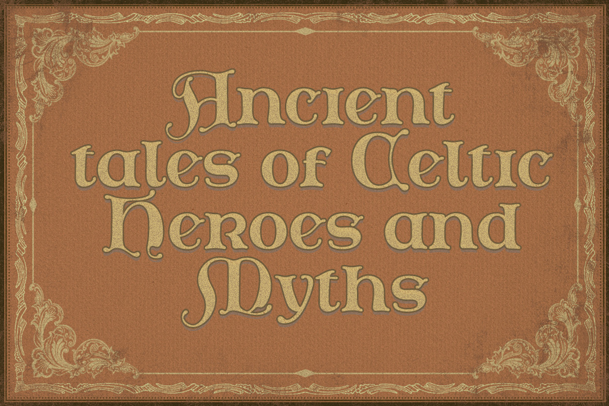 Celtoria Celtic Font Style, a Blackletter Font by Letterhend Studio (Photo 7 of 9)