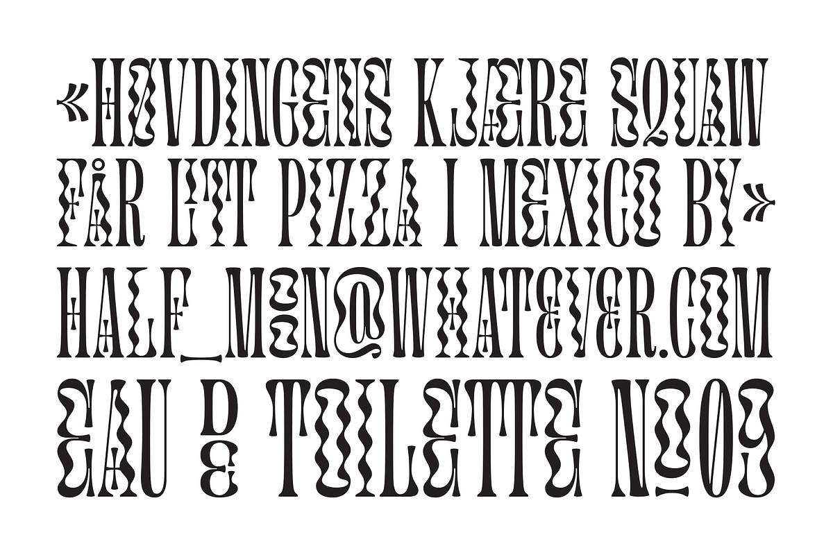 Glassure Typeface version 1.0 preview 5