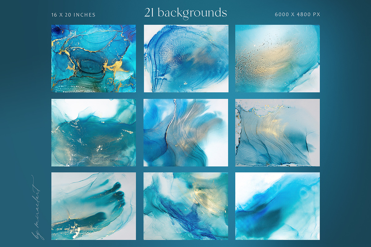 Ocean blue abstract backgrounds, a Texture Graphic by MiraEl Art (Photo 9 of 14)