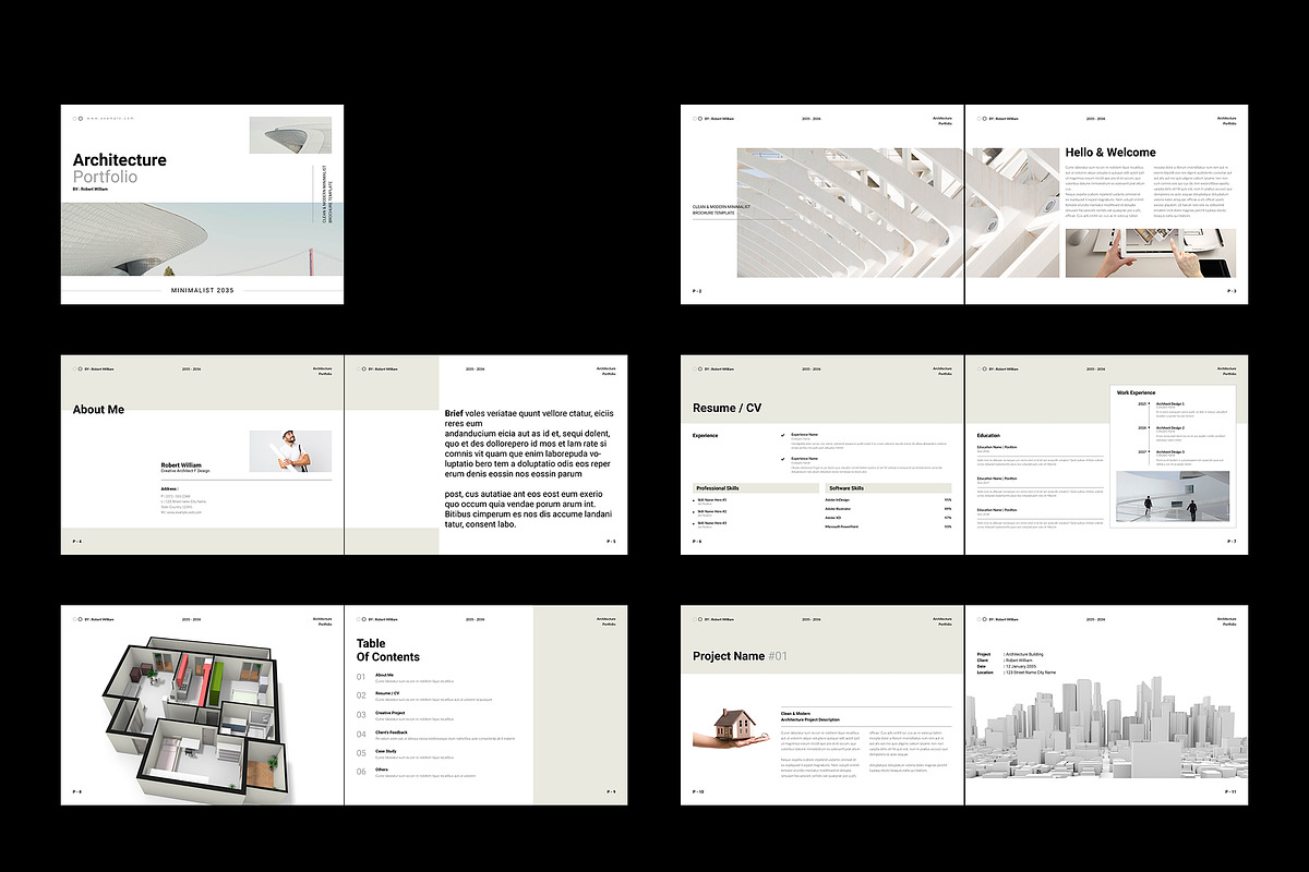 Architecture Portfolio Template, a Brochure Template by NorthPeak (Photo 15 of 17)