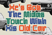 CS Venia – Retro Font, a Sans Serif Font by Craft Supply Co. (Thumbnail 5 of 8)