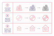 Miscellaneous Line Icons, an Outline Icon by Made by Made (Thumbnail 3 of 7)