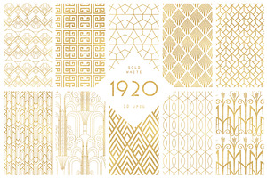 1920 Art Deco Seamless Patterns