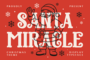Santa Miracle Christmas Display Font, a Font by PutraCetol Studio (Thumbnail 1 of 5)
