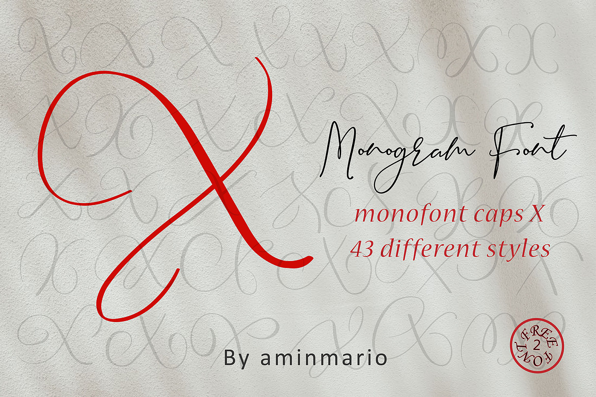MONOGRAM X | Monofont caps X