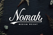 Nomah Medium + Bonus, a Script Font by Nicolas Fredrickson (Thumbnail 1 of 5)