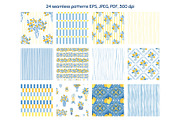 Limoncello - summer Amalfi patterns, a Pattern Graphic by Tani Kuzminka (Thumbnail 4 of 24)