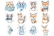 Whimsical Winter Clipart, an Illustration by Design Market (Thumbnail 3 of 3)