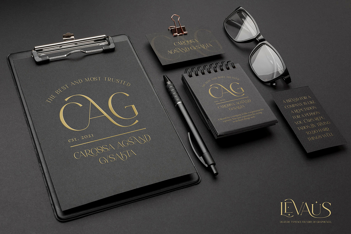 Ligature Font Bundle, a Serif Font by Graphicxell (Photo 25 of 48)