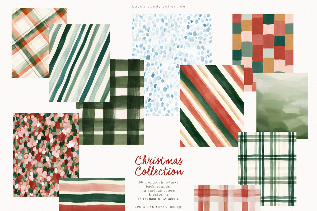 Christmas Backgrounds Frames Labels, a Background Graphic by PeDe Designs (Photo 14 of 16)