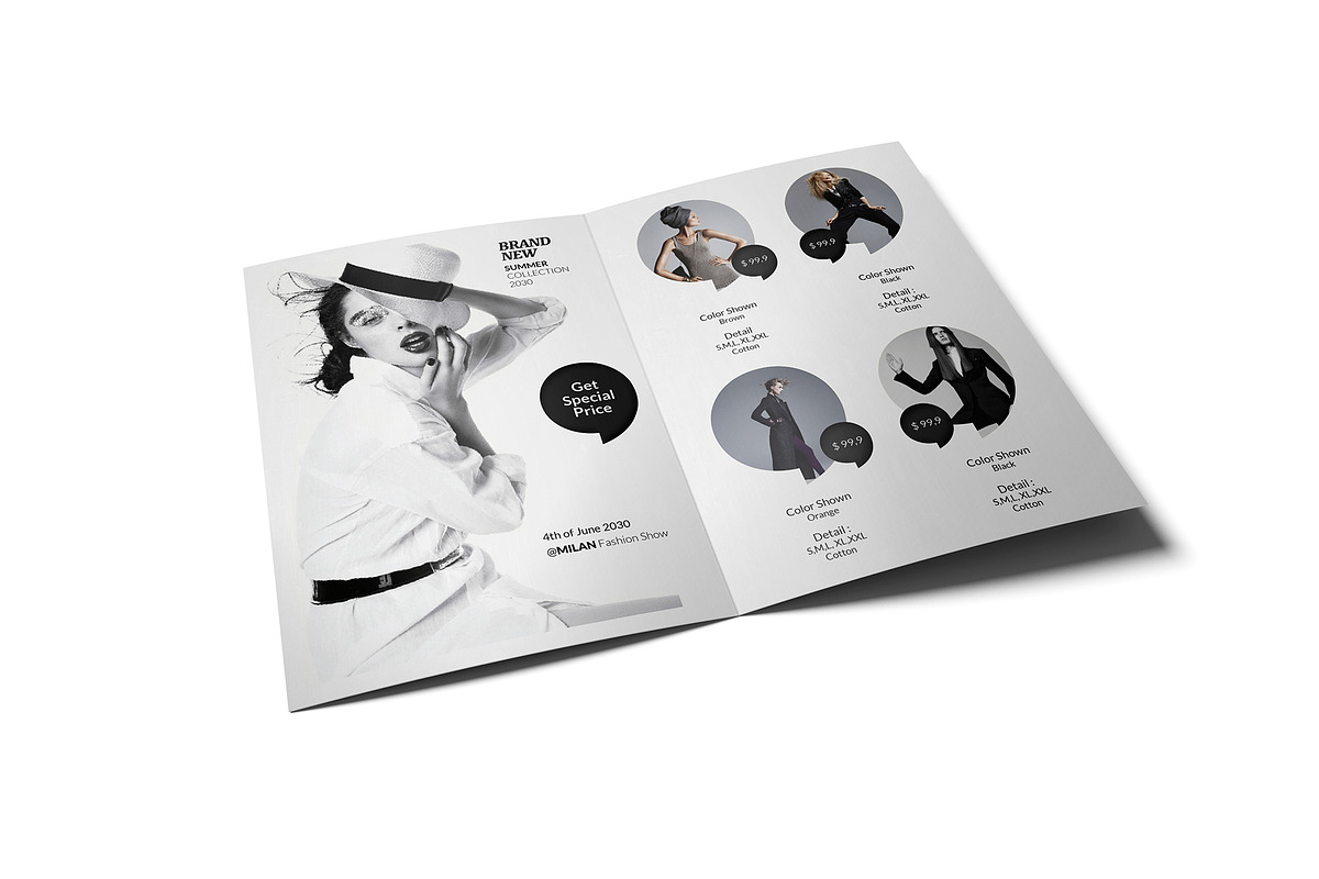 Union - Fashion Bifold Brochure, a Brochure Template by Incools Stokie (Photo 2 of 4)