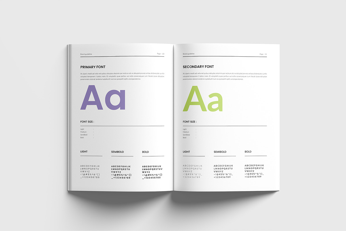 Brand Guideline Template, a Templates & Theme by RusenoelType (Photo 6 of 9)